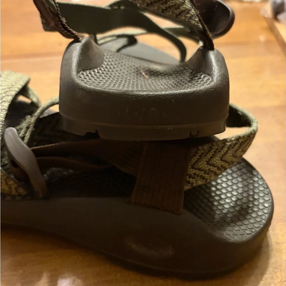Green and Brown Chaco Strap Sandal
